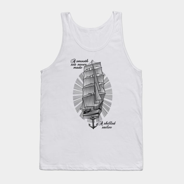 Sailing Ship Tattoo Tank Top by mailboxdisco